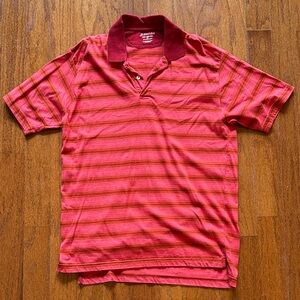 St. John's Bay Men's Polo Shirt - Red with Maroon Accents